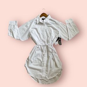 “New York” white blouse dress with bottoms